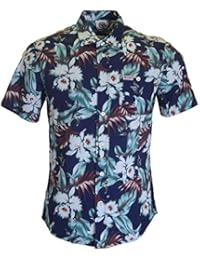 Franklin & Marshall al328 Hollywood Flores Vintage y azul camiseta