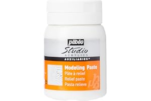 Pébéo - Studio Acrylics - Relief Paste - Gebrauchsfertige Paste - Ideal für die Erstellung von Reliefs und Impastos - Reißt Nicht nach dem Trocknen - 500 ml