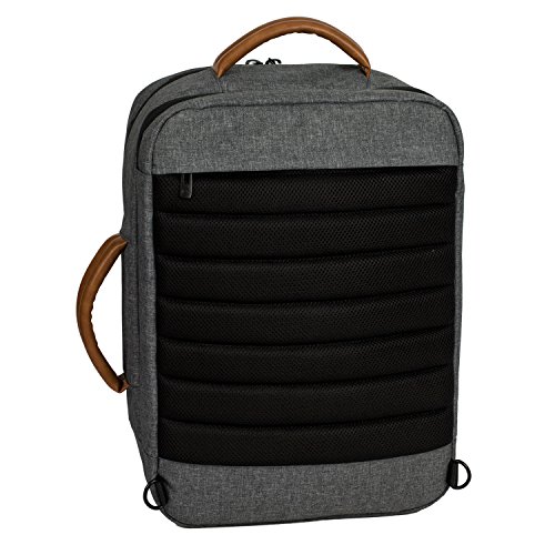 ALLCAMP Laptop Rucksack verschiedenen Organizer-Taschen  bis 15 6 Zoll  - Grau