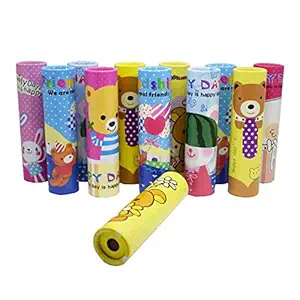 Parteet Birthday Party Return Gifts - Pack of 12 Pcs Fun Magic Kaleidoscopes - Children Educational Science Toy,Plastic.Multicolor