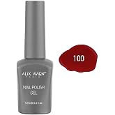 ALIX AVIEN Koyu Kırmızı Kalıcı Oje 100-Yoğun Renk Veren Jel Oje 12 ml-Nail UV Gel Polish 100