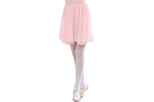 DGSHIRLDJO Falda Ballet Niñas Baile Falda de Gasa con Cintura Elástica Faldas de Ballet para Niñas Mujeres Adultos