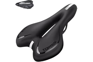 toptrek Fahrradsattel mit überzug Gel MTB Sattel Bequemer Hohl Ergonomisch Fahrradsitz Tourensattel Velo Sattel Herren Damen für BMX/Rennrad/Mountainbike/EMTB/Dirt Bike