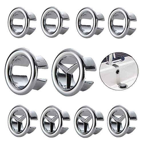 10 piezas de cubierta de desagüe de fregadero redondo para desagüe de lavabo para baño o cocina