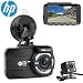 Produktbild HP Dash Cam vorne und hinten Dual Objektiv in Auto Kamera DVR Full HD 1080P, 7,6 cm IPS-Display, integrierter GPS-Tracker, Night Vision, G-Sensor, Bewegungserkennung, Parkplatz Monitor