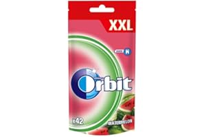 THREE STRAWBERRY LTD Wrigley's XXL Orbit Watermelon Flavour Chewing Gum Bag 6 x 58g x 42 counts