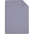 AIMANE® Non Iron Percale 4FT Small Double Fitted Sheet Poly Cotton Easy Care Non Iron Percale 4FT Fitted Bed Sheets Small Double (Grey)