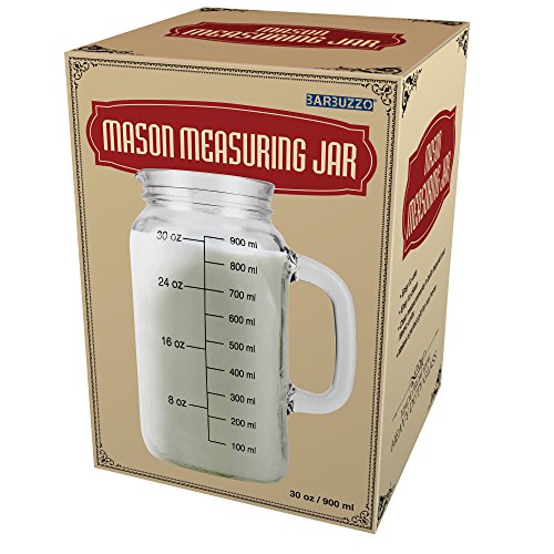 Mason 14 x 14 x 21,5 cm Messung Jar, Weiß