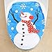 Produktbild sweeTvT-NEW Weihnachts-WC-Abdeckung Toilettendeckel Baddekoration Toilettensitz einzelnes Schneemannszenenhauskleid, B