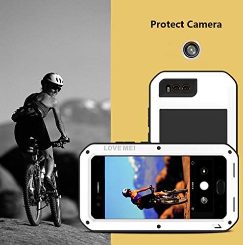 Xiaomi Mi6 a prueba de choques Fundas LOVE MEI Heavy Duty Cubierta de metal de aluminio con vidrio templado para Xiaomi Mi 6 plata Xiaomi Mi6 a prueba de choques Fundas LOVE MEI Heavy Duty Cubierta de metal de aluminio con vidrio templado para Xiaomi Mi 6 plata