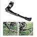 Produktbild JZK® Universal Verstellbarer MTB Mountainbike Fahrrad Ständer Kickstand Fahrradständer mit Gummi fuß (Schwarz)