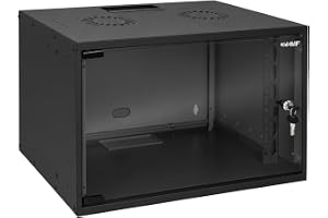 HMF 65707-02 Nätverksskåp, serverskåp 19 tum | 7 HE | 275 mm installationsdjup