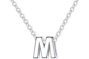 Only faith Collar para mujer con letra inicial Acero inoxidable Colgantes con letras bisutería barata sobre con mensaje original Amigos Novios