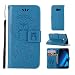 Produktbild LMAZWUFULM Hülle für Samsung Galaxy A5 2017 / SM-A520F (5,2 Zoll) PU Leder Magnetverschluss Brieftasche Lederhülle Eule und Traumfänger Muster im Bookstyle mit Standfunktion und Karten Slot Schutzhülle Ledertasche Flip Cover für Samsung Galaxy A5 2017 Blau