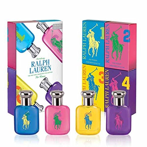 RALPH LAUREN THE BIG PONY FRAGRANCE COLLECTION FOR WOMEN 4 X 15ML EAU DE TOILETTE