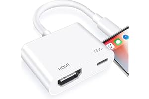 AZUXREZA Lightning HDM-Adapter [Apple MFI zertifiziert], Lightning auf HDMI Adapter für iPhone auf TV, 1080P Digital AV Adapter Sync Screen Connector Kabel kompatibel für iPhone 14/13/12/11/XS/XR/X/8