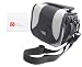 Produktbild Grau-Schwarze Schultertasche, Abnehmbare Riemen, Weiche Polsterung und Reinigungstuch für Panasonic Lumix DMC-GX80/DMC-GX9/DMC-GF10/DMC-GF90/DMC-TX2 Kameras
