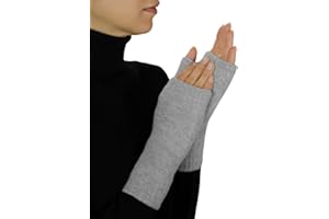 Lona Scott Women’s Cashmere Fingerless Gloves, Cashmere Mittens