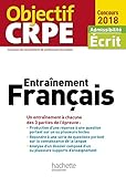 Objectif CRPE Entrainement En Français - 2018