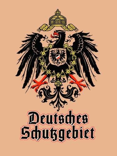 Kühlschrank Metall Magnet 6x8 cm "Deutsches Schutzgebiet" Nostalgie Tin Sign EMAG96