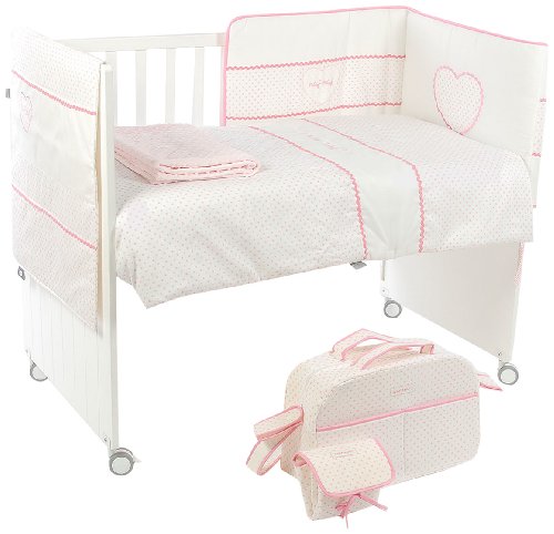 Naf Naf Duvet Plus Bumper Plus Pocket Cot Plus Summer Blanket Plus Mummi Bag Plus Baby Changer Heart (Set of 6)