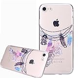 Hülle für iPhone 6/6S,Schutzhülle für iPhone 6S,iPhone 6 Weich Silikon Hülle,YingC-T Fantasy Ultra Dünn TPU Case Hülle Transparent Kristall Klar Luxus Bling Glitzer Diamant Bunte Schön Rot Blau Lila Rosa Feder Campanula Traumfänger Blumen Mädchen Frauen Muster Ultradünnen Durchsichtig Clear Crystal Kratzfeste Stoßfest Silikon Bumper Rückseite Handy Tasche Case Hülle Etui für Apple iPhone 6/6S 4.7 Zoll