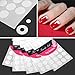KINGSO 5Pcs French Manicure Round Edge Tip Guides Nail Art Sticker
