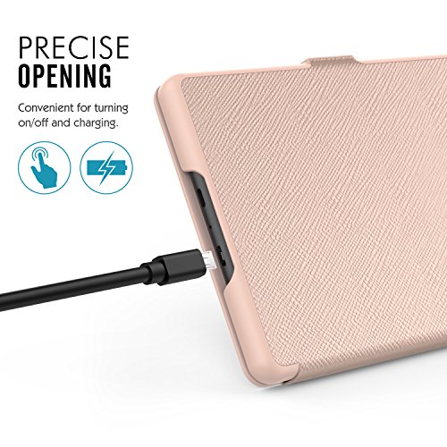 MoKo Hülle für Kindle 8 Generation – Die dünnste und leichteste Schutzhülle Smart Cover mit Auto Sleep / Wake für der Neue Amazon Kindle (8. Generation – 2016 Modell) 6 Zoll eReader, Rose Gold - 4