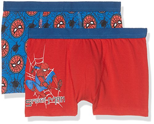 Spiderman 160876, Culotte para Niños, Bleu (White/Princess Blue/Racing Red), 6 años