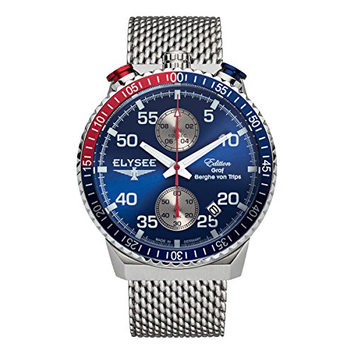 Elysee Rally Timer I, blaues Zifferblatt, 80521M Elysee Rally Timer I, blaues Zifferblatt, 80521M