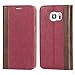 Price comparison product image Mulbess Wallet Case for Samsung Galaxy S7, [Book Design] Leather Flip Phone Case for Samsung S7 Case Wallet Cover, Wine Red