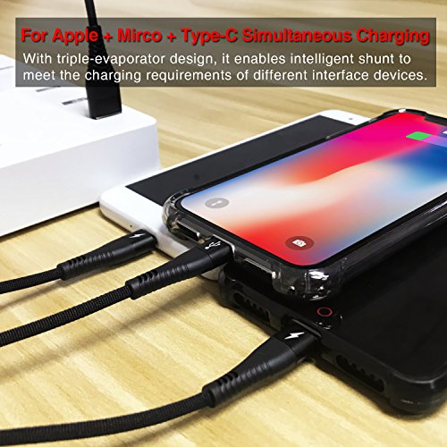 3 en 1 Multiple C ble de Chargeur NEXVIA 1 2M Multi C ble de Chargement en Nylon Tress avec Adaptateur Lightning Micro USB Type C Connecteur pour reviews 3 en 1 Multiple C ble de Chargeur NEXVIA 1 2M Multi C ble de Chargement en Nylon Tress avec Adaptateur Lightning Micro USB Type C Connecteur pour