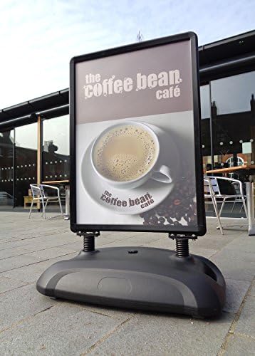 Forecourt Master Pro-Black Striking 'All Black' forecourt Sign with Front-Opening snapframe (30" X 40")