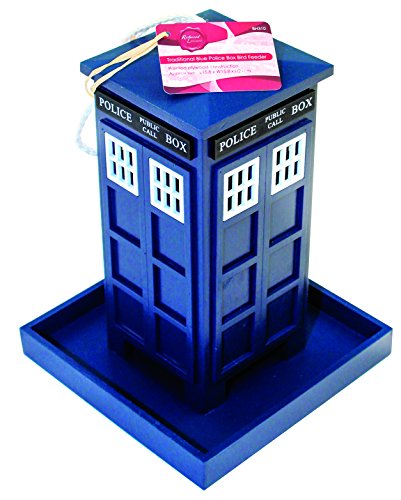 Garden mile Luxus Neuheit Polizei Box Dr Who's Tardis Dekorativ Vogel Futterstation Samen Mutter Rindernierenfett Dosieranlage Füttern Station Holz Garten Holz Haus Hühnerkorb