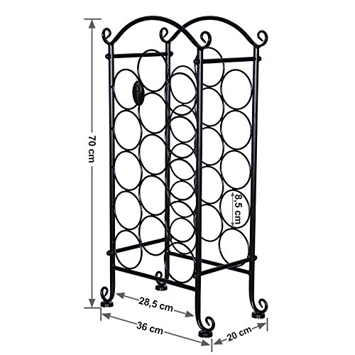 Songmics Weinregal Flaschenregal Weinhalter Flaschenständer Weinflaschenhalter LSW02B - 4
