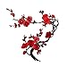 Produktbild Sharplace Applikationen Stickerei Blossom Blume Nähen auf Patch Abzeichen Tasche Hut Jeans Kleid Applique Fertigkeit - Rot, 37cm * 14cm