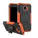 Produktbild Galaxy J2 Pro 2018 Hülle, WindCase Outdoor Dual Layer Holster Armor Tasche Heavy Duty Defender Schutzhülle mit Ständer Case für Samsung Galaxy J2 Pro 2018 Orange