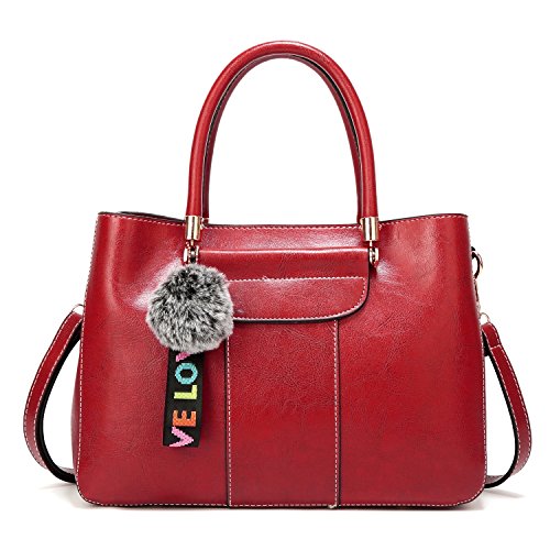 Preisvergleich Produktbild LENGKANG-EU Neue Damenhandtaschen Damen Uncivilized Fashion Personality Handtaschen Elementary One-Shoulder Fashion Messenger Bag Frau Mädchen (Color : Red, Size : M)