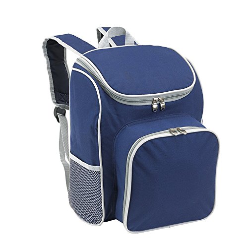 Picnic Backpack for 2 People Lightweight Insulated Zipped Main Compartment