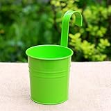 Cache Pot En Zinc à Accrocher - Pot Design Imprimé Fleuri