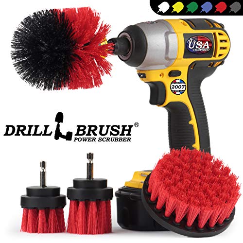 Drill Brush - Outdoor - Articoli di Pulizia - Giardino - Fontana - Patio - Fire Pit - spazzolone - Calcestruzzo - Marmo - Grout Cleaner - Bird Bath - Granito - lapidi - Statue da Giardino - Pond