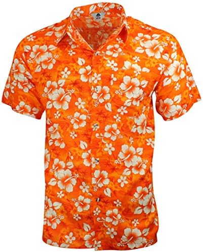 Blue Floral Hawaiian Shirt Holiday Beach Stag Party Shirt