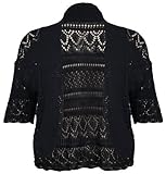 spitze weste damen Neue Damen kurze Ärmel Häkel Shrug.