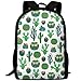 Produktbild HOJJP dauerhafteste leichte klassische Rucksack lässig alltäglich Student School Bookbag One Size - Aquarell Kaktus nahtlos