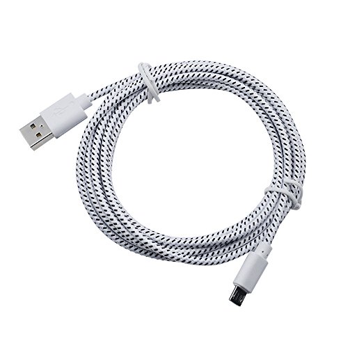 Huihong USB-Kabel Smartphone Ladekabel HanHuihong USB-Kabel Smartphone Ladekabel Hanf Seil Mikro-USB-LadegeräT Sync Datenkabel Schnur FüR Smartphone FüR Samsung, Sony, Moto, Htc, Nokia, Etc Von Huihong (1-3m) (2m, Weiß)