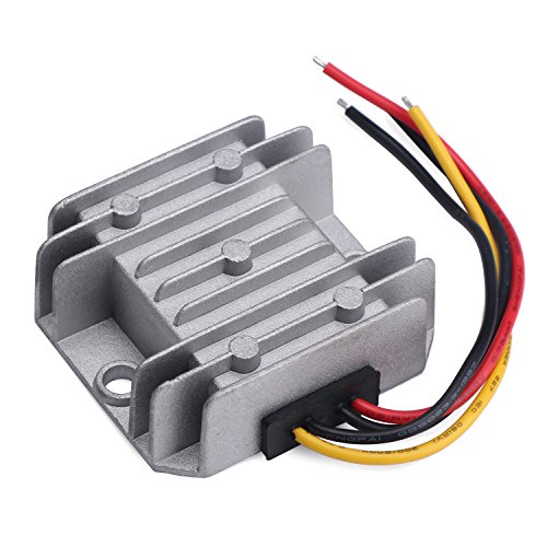 DROK® Wasserdicht Synchron DC-DC Wandler Buck 5.5-32V auf 1-27V Spannungsregler 24V auf 12V auf 5V 5A Einstellbare VDC Solide Durable Netzteil-Platine