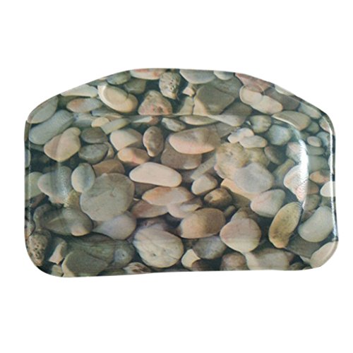 MagiDeal Badewannenkissen - Nackenkissen / Wannenkissen - Komfort Badekissen mit Saugnapf - Kopfsteinpflaster, 31x21cm