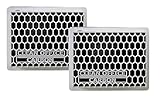  Clean Office Carbon Feinstaubfilter, paquete doble Set blanco/negro 15x12x4 cm (16/800.50.50)