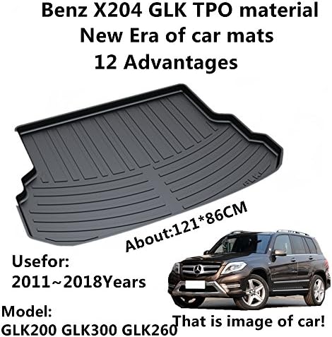 AUNAZZ/Trunk Mat Cover TPO Material Rubber Rear Trunk Cargo Liner Trunk Tray Floor Mat Cover 1 PCS Antibacterial, Waterproof, Odorless