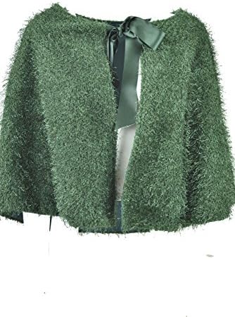 pratino Poncho Woman Poncho Emerald Green Elegant - Green, Only